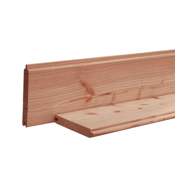 Blokhutprofiel 28 x 195 mm 4,00 mtr Lariks / Douglas